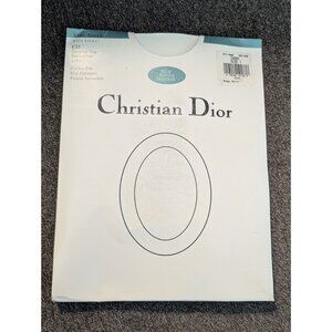 Christian Dior Very Sheer Control To Pantyhose With Lycra Sewn-On Waistband Cott